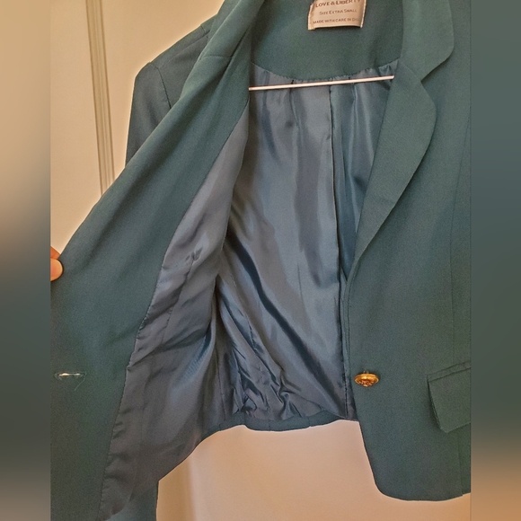 Love & Liberty Blue-Green Fitted Blazer in size XS - Picture 3 of 6